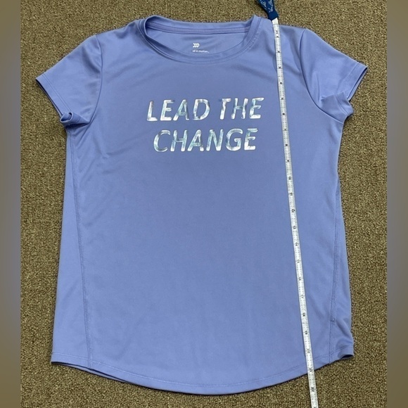 All in Motion: Girls 'Lead the Change' Athletic SS Tee, Size L (10/12) - Picture 6 of 6